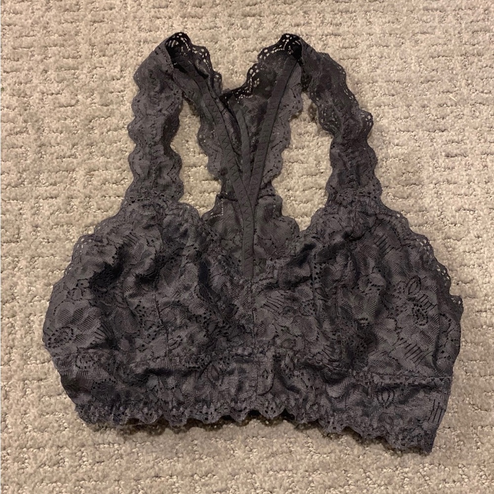 Felina Gray Lace Bralette